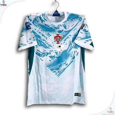 Picture of Portugal World Cup Jersey 2026 Thai Premium Football Jersey For Men - Half Sleeve away kit - Portugal Jersey 2026 - Peach