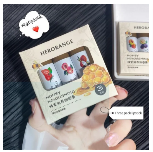 Picture of Herorange 3 in1 Lip Balm Set for women 