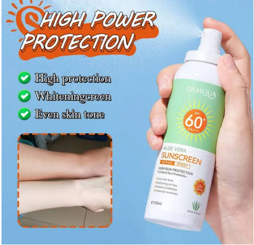 Picture of Bioaqua Aloe Vera Sunscreen Repair Spray SPF60+ Pa+++ 150ml 