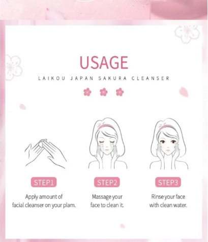 Picture of Laikou Japan Sakura Cleanser - 100ml (Multicolor,Floral)