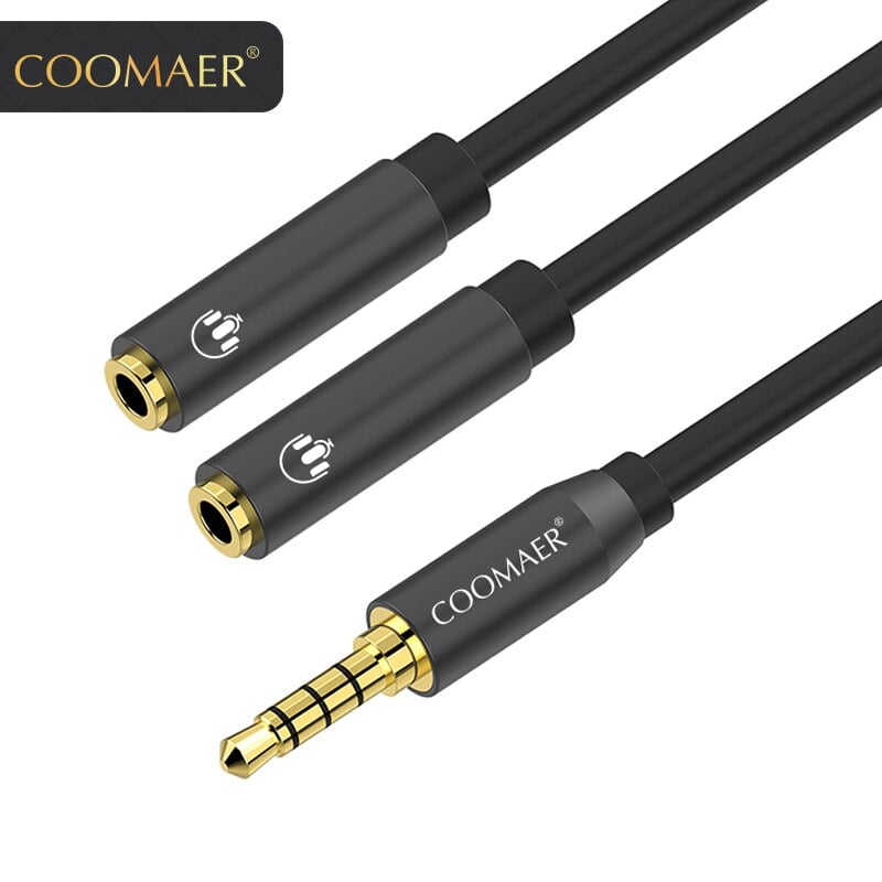 Picture of Audio Y Female Headset Splitter (Black)