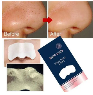 Picture of Beauty Glazed Nose Pore Strips Blackhead Acne Nose Patch To Remove Skin Care-5 pcs 