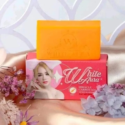 Picture of White aura miracle carrot soap 160gm (Floral)