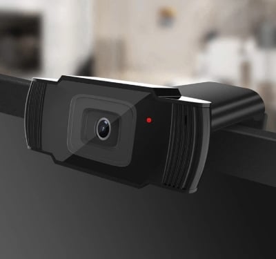 Picture of Full HD Webcam 1080P USB Camera Rotatable Video Recording Web Camera With Microphone For PC Computer (Black)