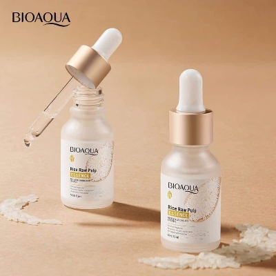 Picture of BIOAQUA Rice Raw Pulp Essence, Hyaluronic Acid Rice SerumImprove Hyperpigmentation, Boost Collagen, Vitality Shrink Pores Skin Care-15ml 