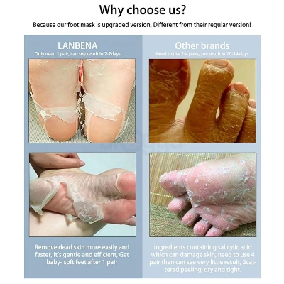 Picture of Lanbena Lavender Foot Peel Mask - 40g 