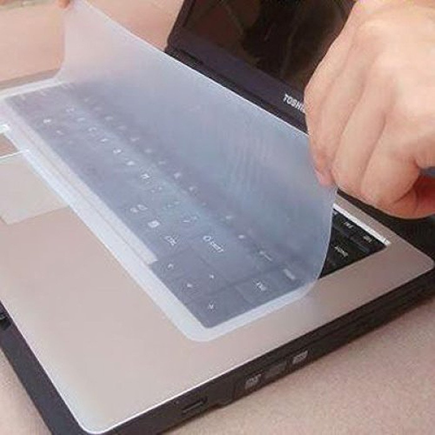 Picture of Laptop Keyboard Protector 14.6 / Laptop Keyboard protector silicon Film Transparent (White)