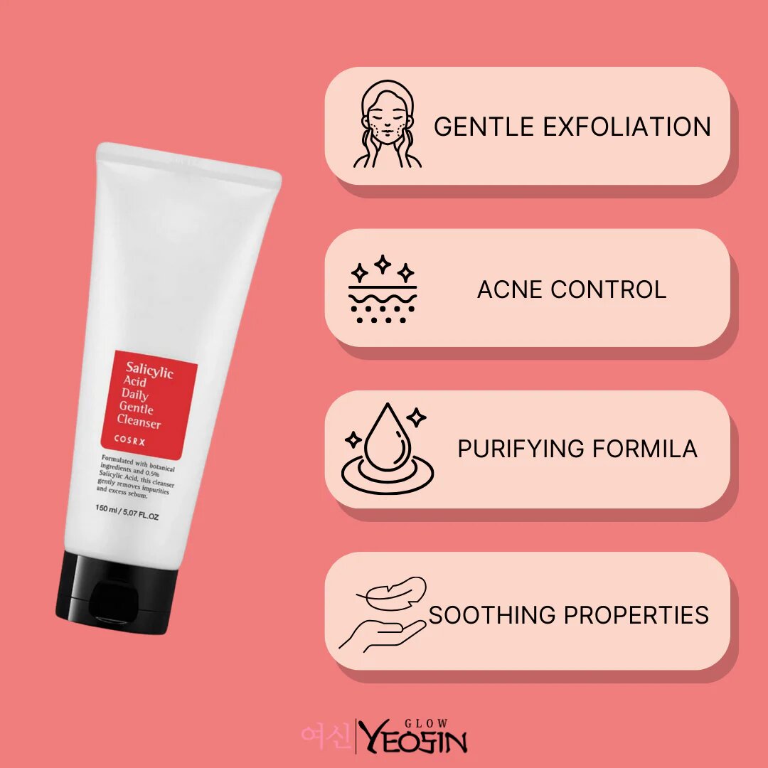 Picture of COSRX Salicylic Acid Daily Gentle Cleanser - 150ml (White,Fresh)