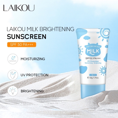 Picture of LAIKOU Milk Sunscreen SPF50 PA+++ Sunblock Brighten Skin Tone 50g 