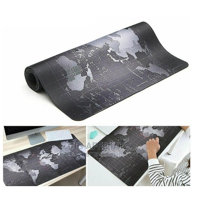 Picture of Office Mouse Pad - World Map- Gaming Big Size 27/11inh (Black)