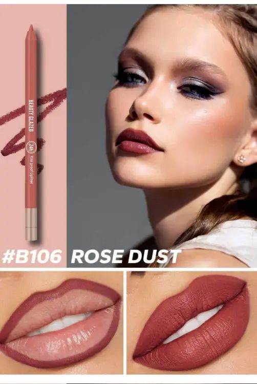 Picture of Beauty Glazed Waterproof and Long lasting lipliner shade # 106 