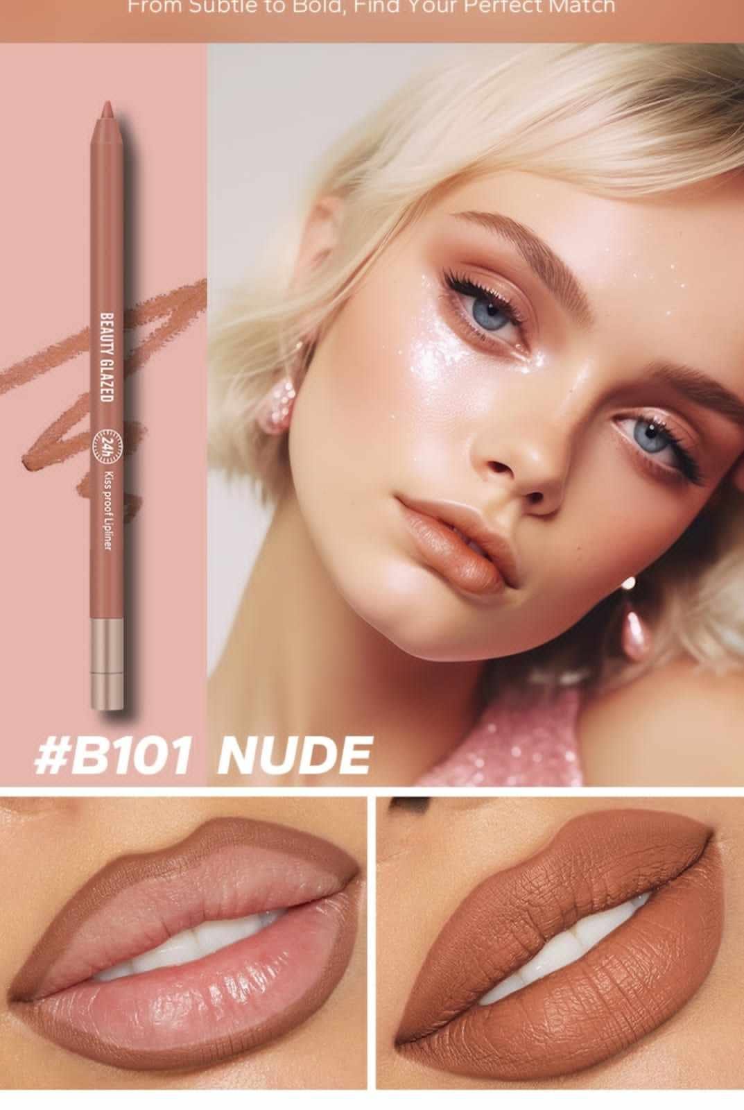 Picture of Beauty Glazed Water Proof and Long lasting Lipliner shade 101 