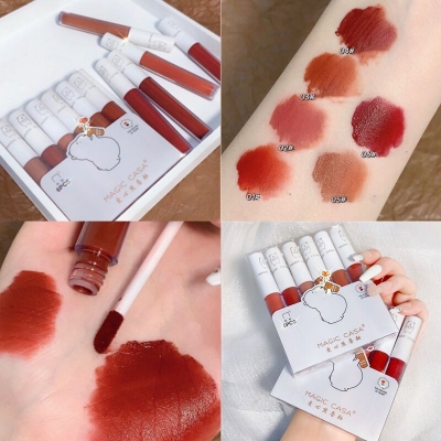 Picture of Magic Casa Love Bear Matte Lip Glaze set 6 in 1 Box 