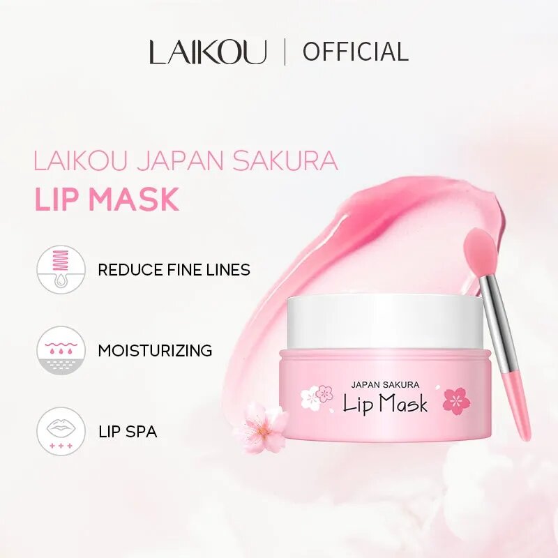 Picture of LAIKOU - Japan Laikou Sakura lip mask & lips care - 8gm 