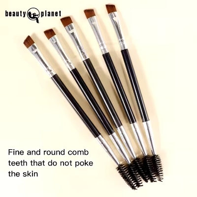 Picture of Beauty Planet Mini Double-Head Small Eyebrow Brush (Black)