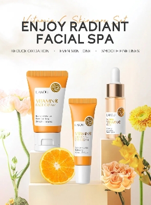 Picture of Laikou Vitamin C Skin Care Set - 3 pcs (Orange)