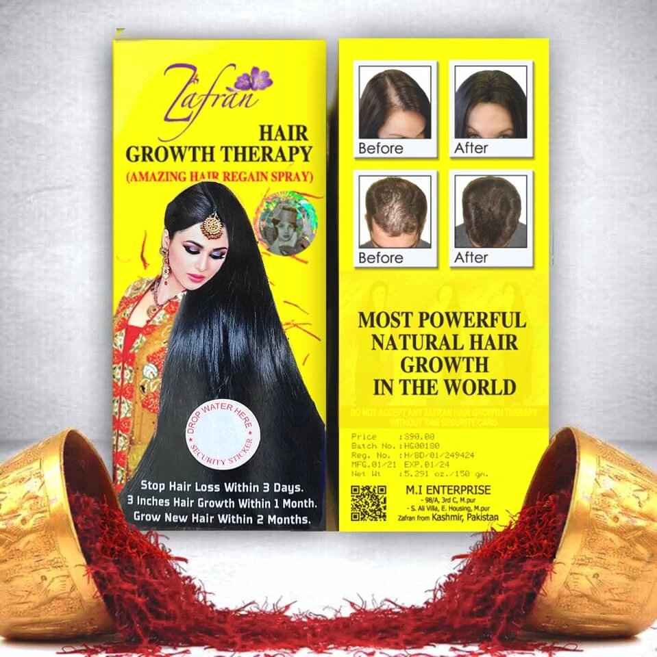 Picture of Zafran Hair Growth Therapy Authentic 150ml oil 