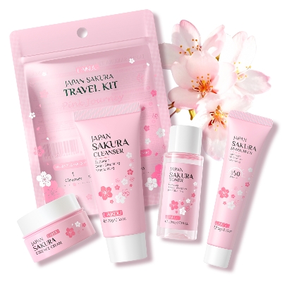 Picture of Laikou Japan Sakura Travel Kit 4 in 1 set (Pink)