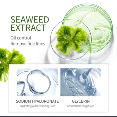 Picture of LAIKOU Seaweed Facial Sleeping Mask Deep Moisturizing Oil Control Shrink Pores Wash-off Repairing Skin Care Face Mask (1 Pics) 