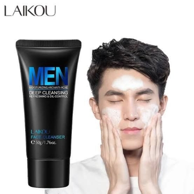 Picture of LAIKOU - Men's Exfoliating Facial Cleanser Natural Face Cleanser For Oily Acne Oil Control(50gm) 