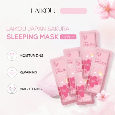 Picture of LAIKOU Sakura Sleeping Mask - 5 Pcs sell by (Farhana's unique Collection) 