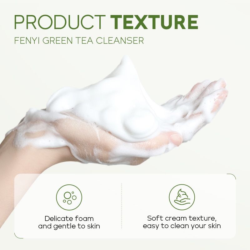 Picture of Fenyi Green Tea Cleanser Oil Control Face Wash 50g (White,Fresh)