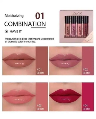 Picture of Handaiyan 4 colours in 1 box Moisturizing lip gloss for women set 01 