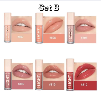 Picture of HANDAIYAN 6 Colors Light Lip Gloss Set Box Set-A & B (set-B)