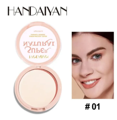 Picture of HANDAIYAN Soft Bright Powder Cake Long-lasting Moisturizing Oil Control Concealer Powder (shade#1)