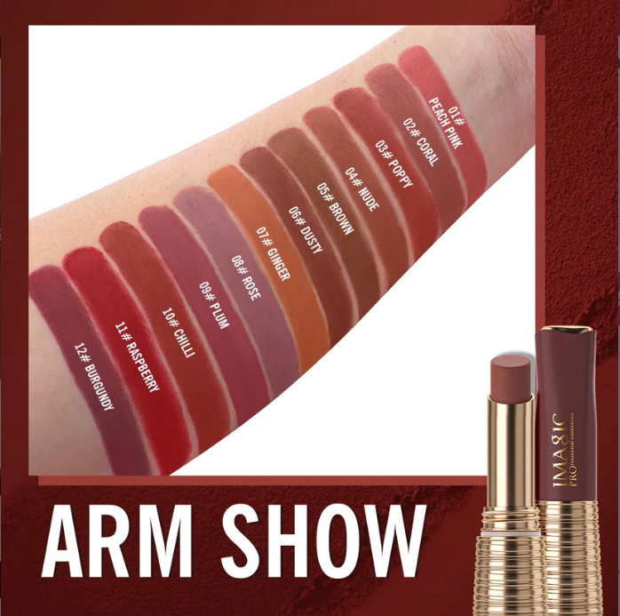 Picture of IMAGIC Kiss Proof Matte Lipstick. (26,rose #08)