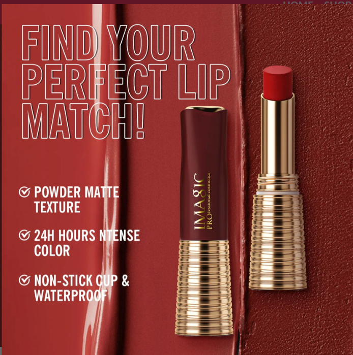 Picture of IMAGIC Kiss Proof Matte Lipstick. (26,raspberry #11)