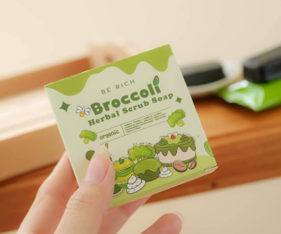 Picture of Broccoli Scrub Soap (Deep green)