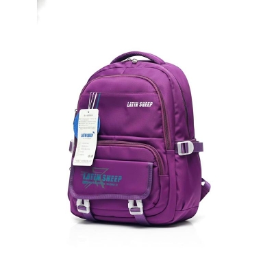Picture of Latin Sheep 👑 Cute and Stylish Waterproof School Backpack for Kids Girls | Large Capacity Primary School Bag | Dark Purple Laptop Bag (Laptop Bag) | Children/Toddler Girls Daypack