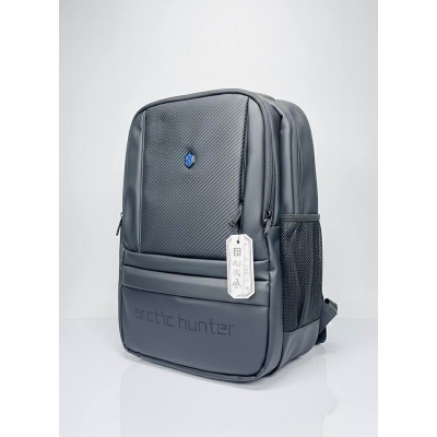 Picture of ARCTIC HUNTER Premium Carbon Fiber Laptop Backpack 15.6” | Waterproof Travel & Office Bag with USB & Anti-Theft – Men’s Graphite Grey Bag