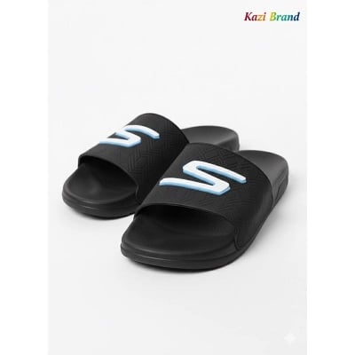 Picture of Men's Sporty Black Slide Slipper Sandal | Trendy EVA Comfort Flat Shoe | For Indoor & Outdoor Use | Non-Slip, New Collection
