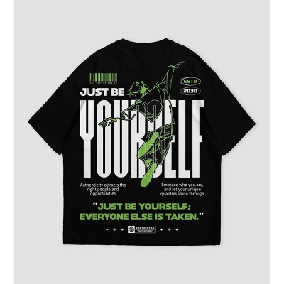 Picture of Men’s Classic Drop Shoulder Cotton T-Shirt – Trendy Oversized Fit