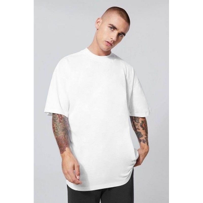 Picture of Men’s Premium White Drop Shoulder Oversized T-Shirt – Casual Stylish Cotton Tee