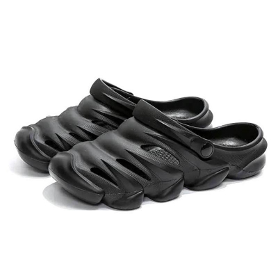 Picture of Mens New Casual Super Comfortable Soft Hollow-out Clogs Breathable Non-Slip Outdoor Half Shoes Sandals