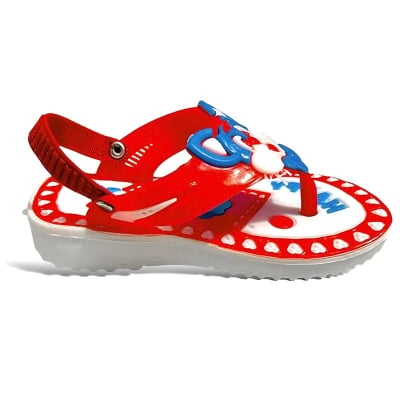 Picture of Children's Flip Flops Boy's & Girl's Summer New Cartoon Boy's Non-Slip Soft Bottom Indoor Bathroom Baby Beach Slippers Color Family:Red, Blue, Pink