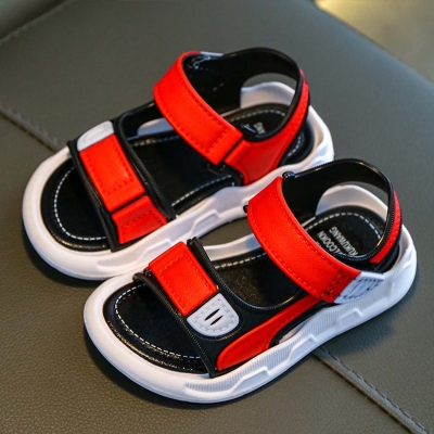 Picture of Summer Baby Sandals Solid Color Baby Boy Sandals Soft Sole Anti-slip Boys Girls Sandals Toddler Baby Shoes Beach