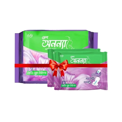 Picture of Fresh Anonna Sanitary Napkin Wings 290mm 8pcs Pack with 4 Pcs Free BOGO