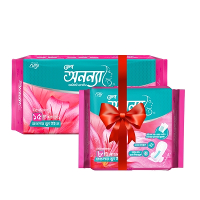 Picture of Fresh Anonna Sanitary Napkin Wings 240mm 15pcs Pack With 8 pcs Free BOGO