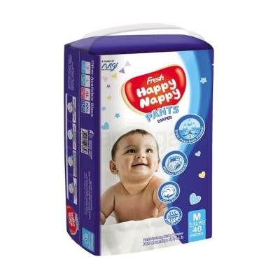 Picture of Fresh Happy Nappy Pant Diaper 7-12 kg (M-Size) 40pcs Standard