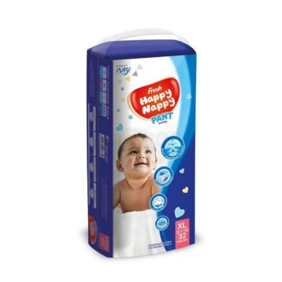 Picture of Fresh Happy Nappy Pant Diaper 12-17 kg (XL-Size) 32pcs Standard