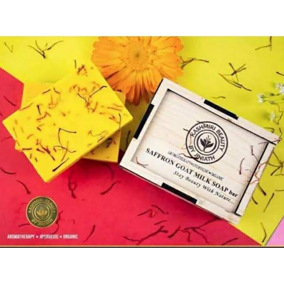Picture of Premium Saffron Goat Milk Soap 100g (Next lavel cosmic)