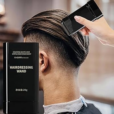 Picture of Hair Color Stick for White Hair Coverage | Natural Black Hairdressing Wand | Waterproof and Sweat-Proof Hair Dye Comb for Gray Hair Coverage (20 Gram