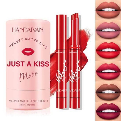 Picture of Handaiyan Just A kiss Moisturizing Brightening Velvet Matte Lip Stick Set – 8 pcs