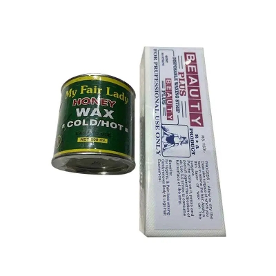 Picture of My Fair Lady Cold Wax Easy To Use 200ml Body Hair Removal with WAX Paper 80pcs Combo