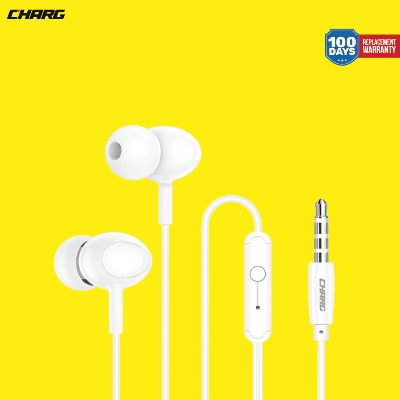 Picture of CHARG DM-E64 3.5MM In-Ear White Wired Earphone