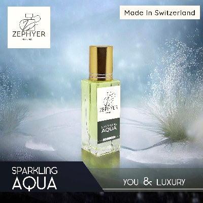 Picture of Zephyer Sparkling Aqua Attar - The Refreshing Fragrance of Oceanic Serenity Perfume Oil Attar  - 3ml / 6ml